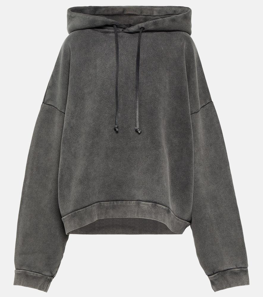 acne studios cropped cotton hoodie