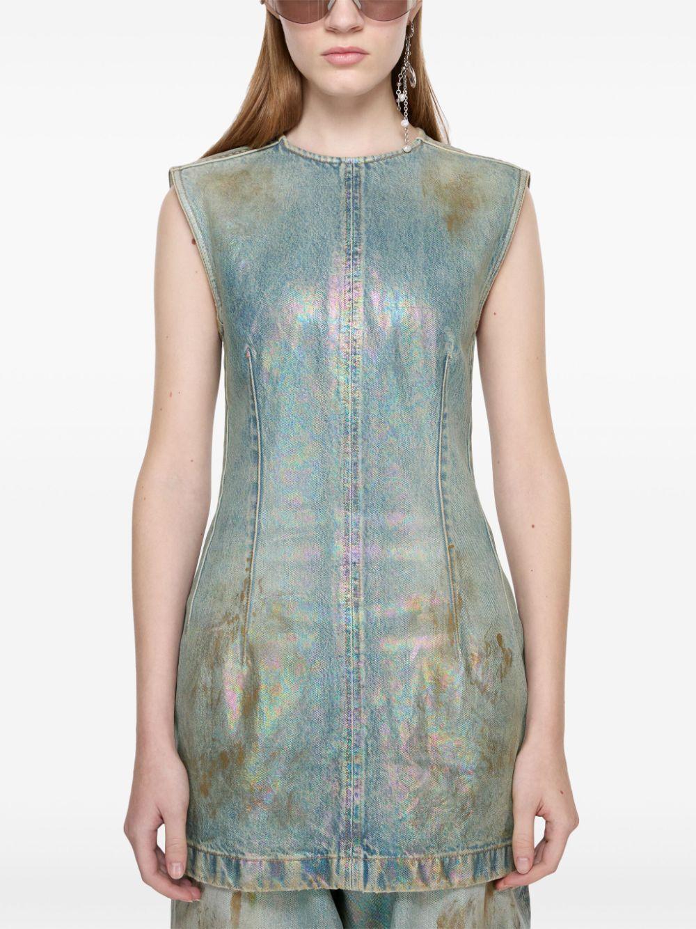 acne studios dresses blue cotton - women