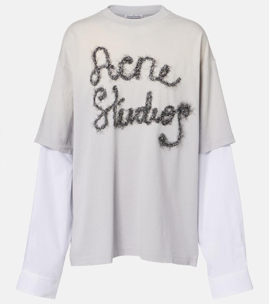 acne studios edra layered cotton t
