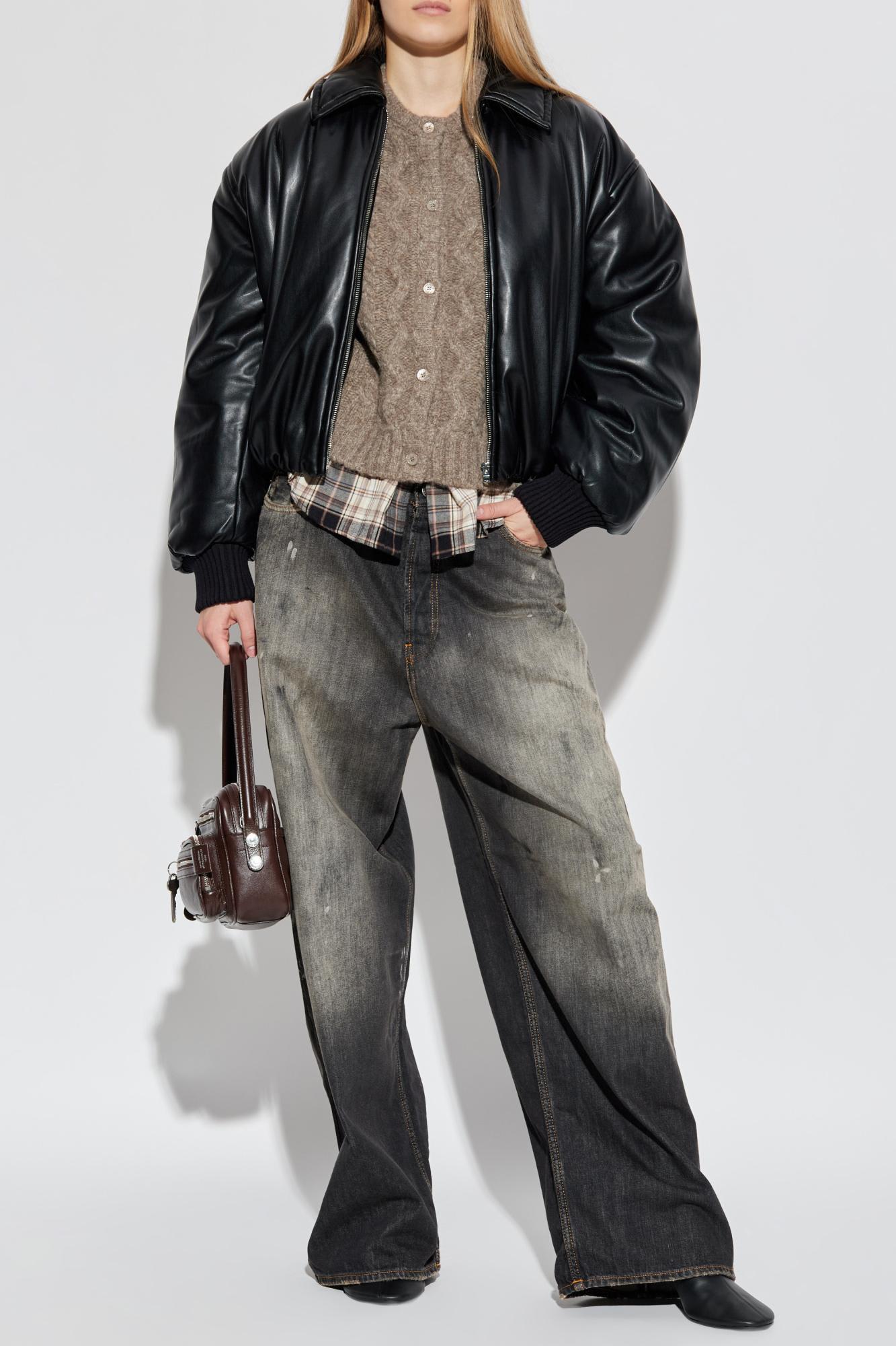 acne studios faux leather jacket