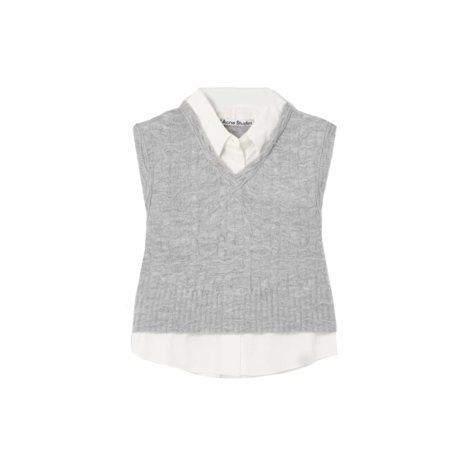 acne studios layered-v-neck vest