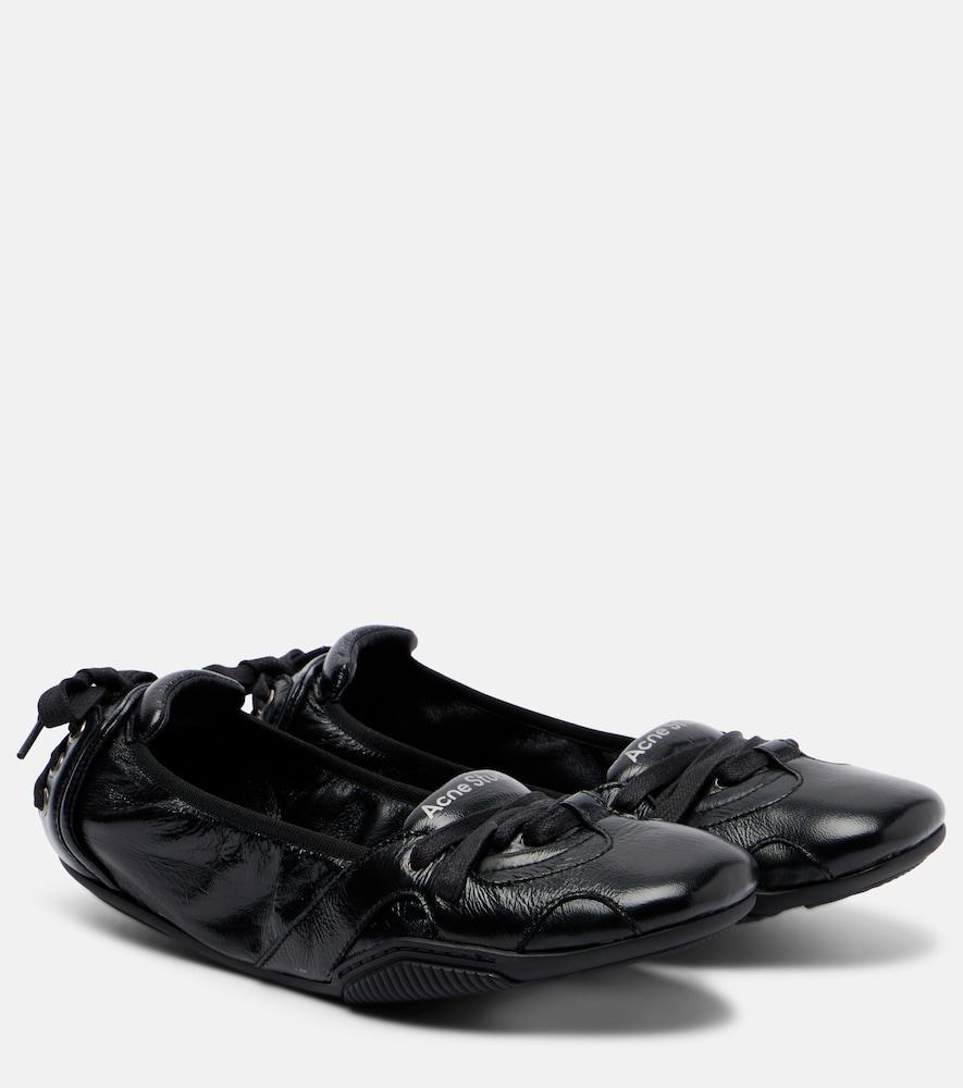 acne studios leather flats
