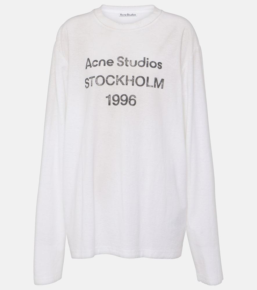 acne studios logo oversized cotton
