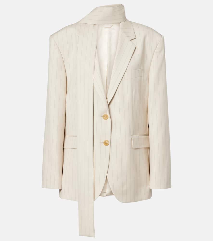 acne studios pinstripe wool blazer