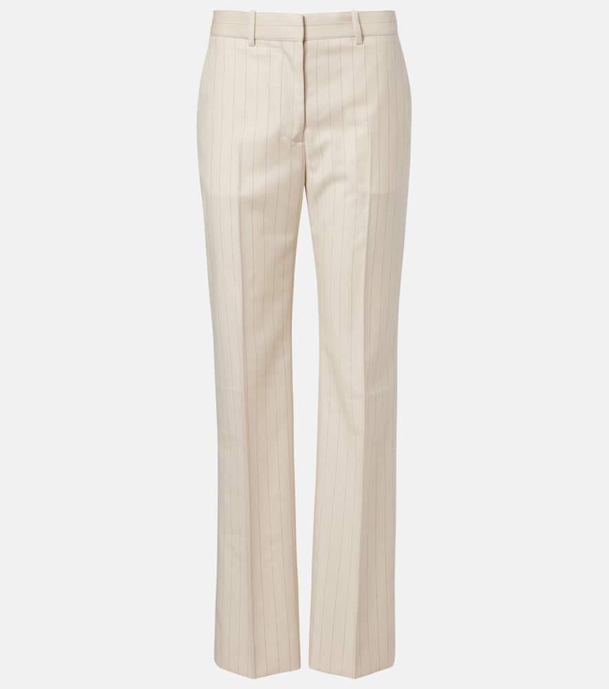 acne studios pinstripe wool straight pants