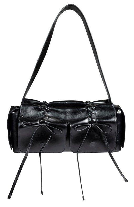 acne studios pocket detailed top handle bag