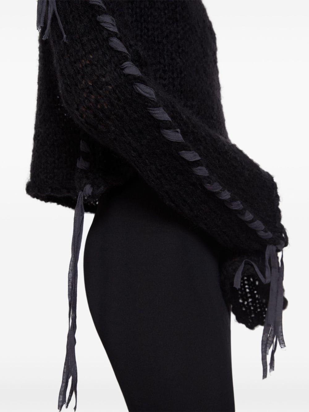 acne studios sweaters black nylon wool mohair - women