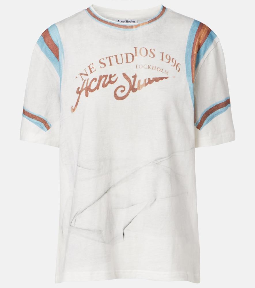 acne studios trompe l'ail cotton jersey t