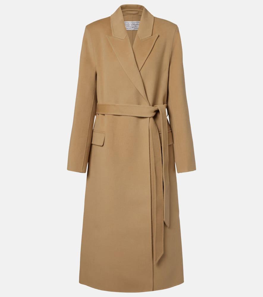 acne studios wool and cashmere wrap coat