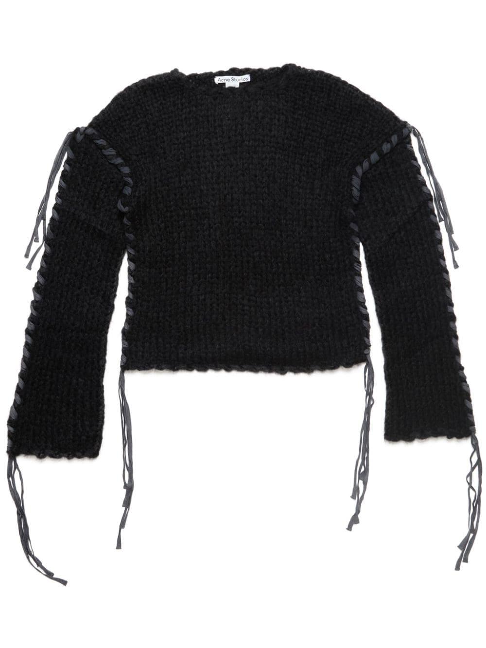acne studios wool blend crewneck sweater