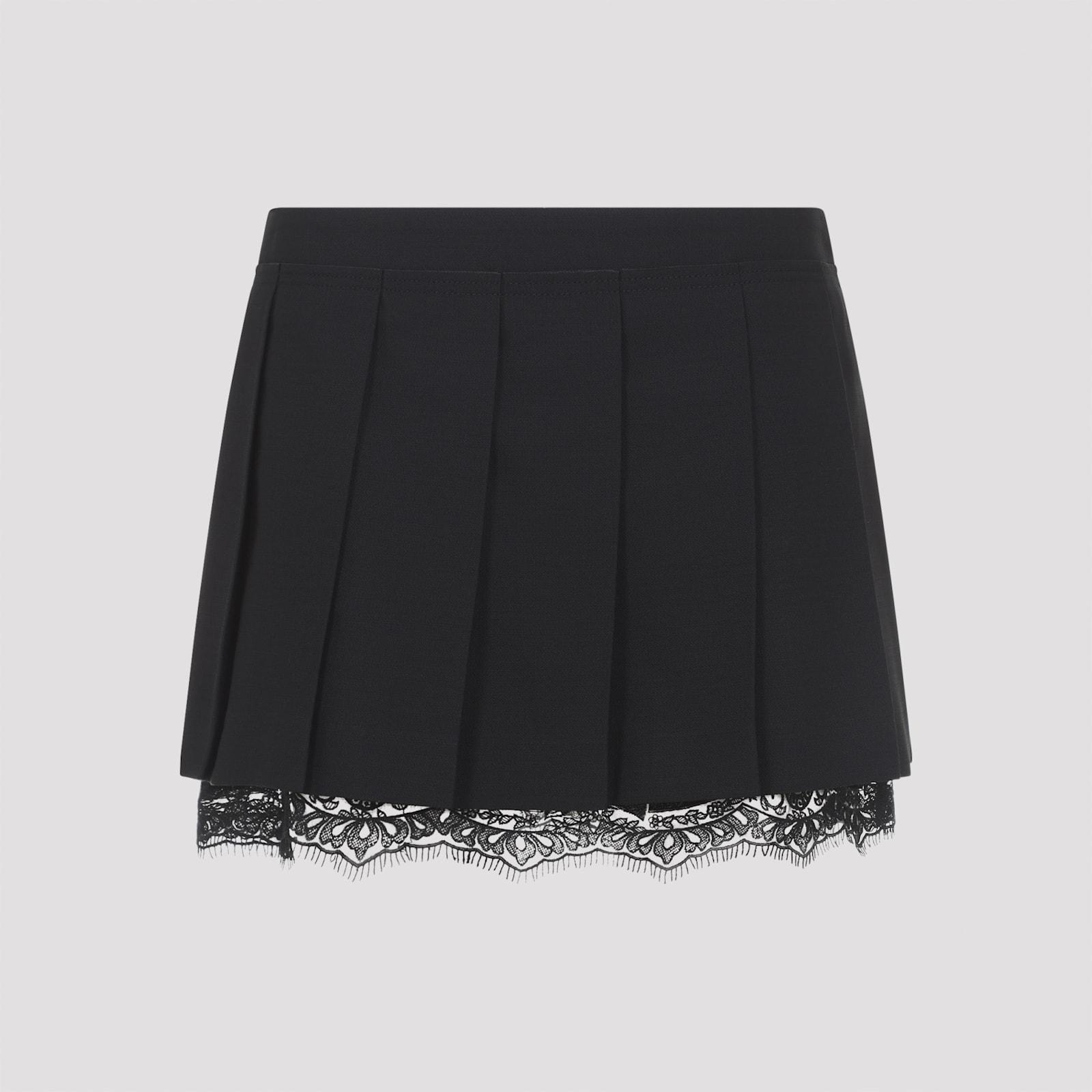 acne studios wool mini skirt