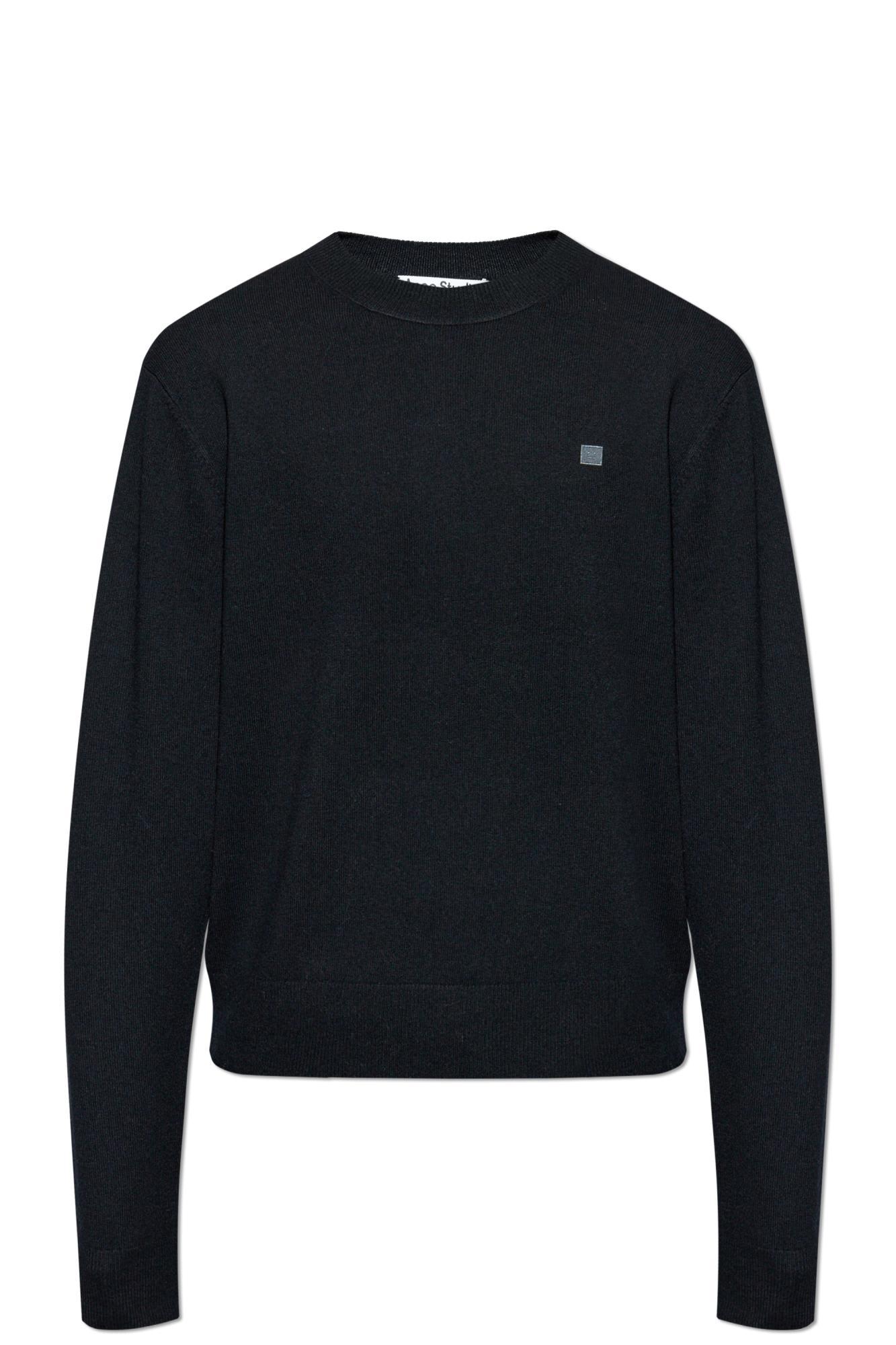 acne studios wool sweater with logo