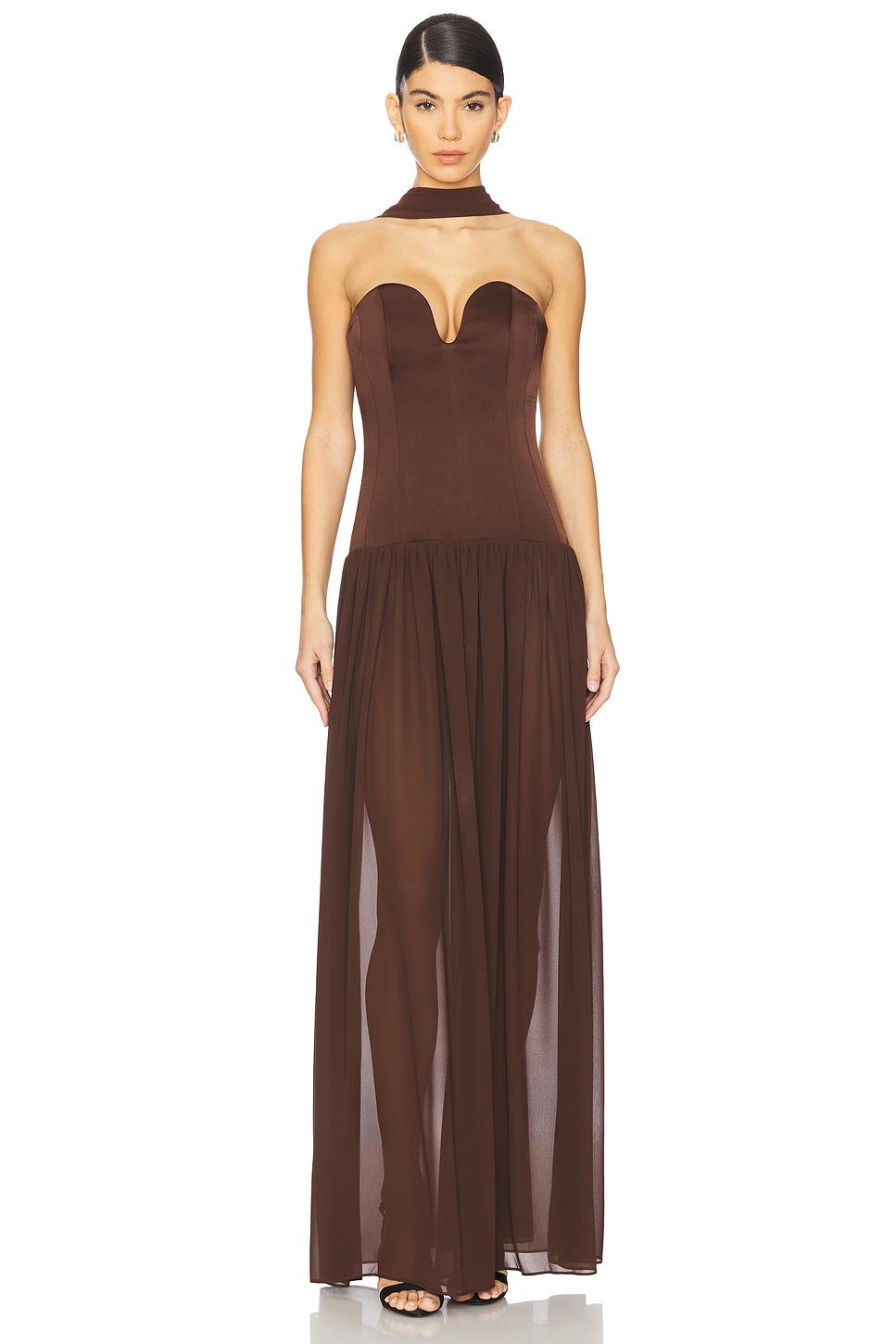 ada corset maxi dress