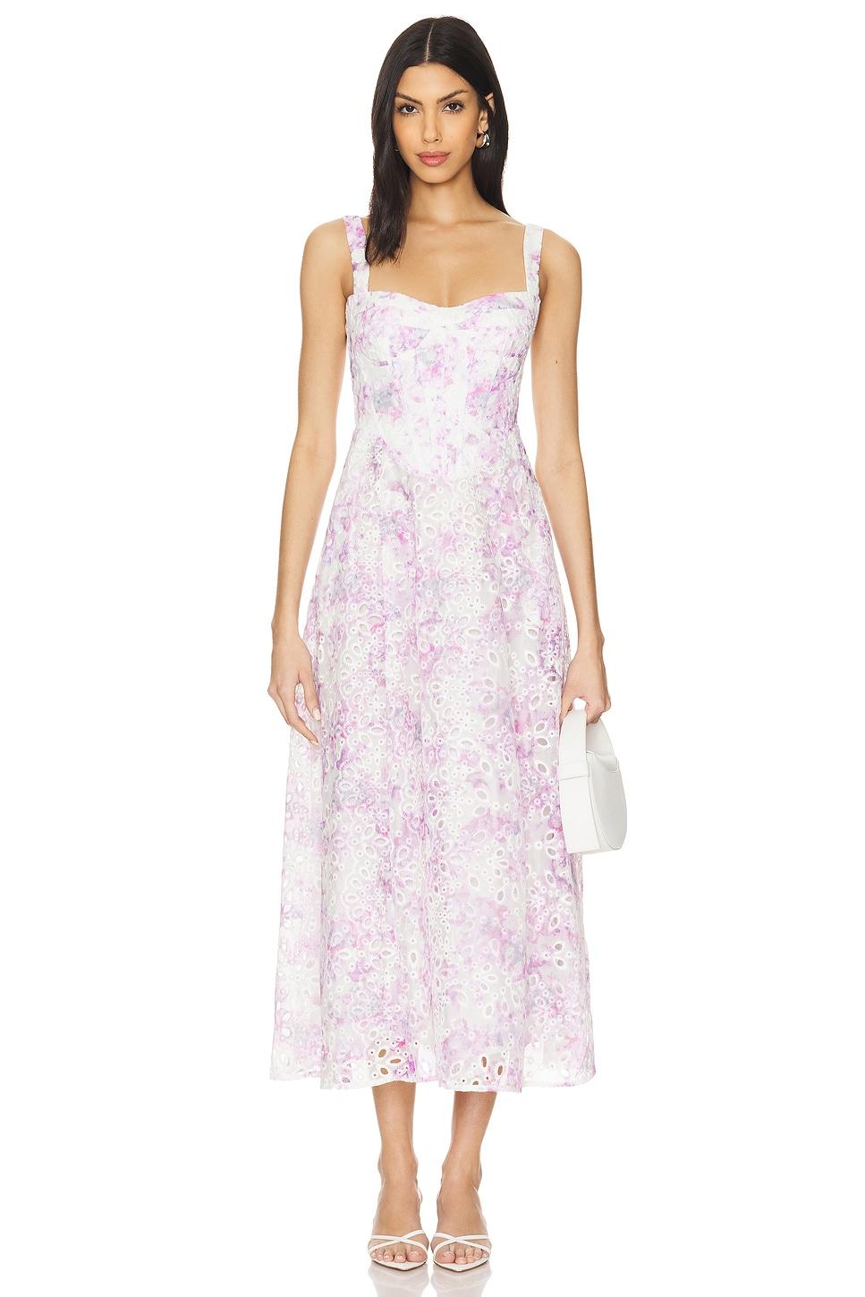 adaline broderie midi dress