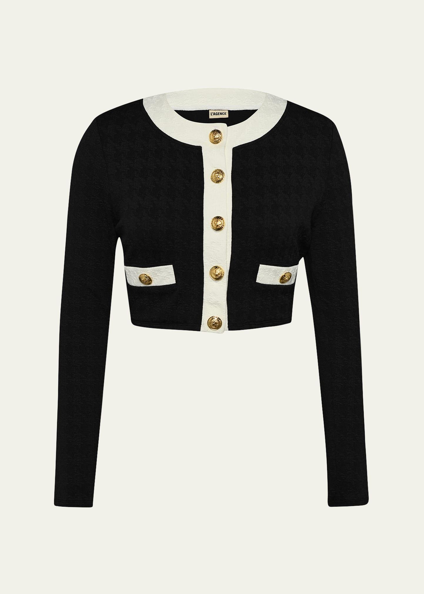 adaline colorblock chic swim cardigan