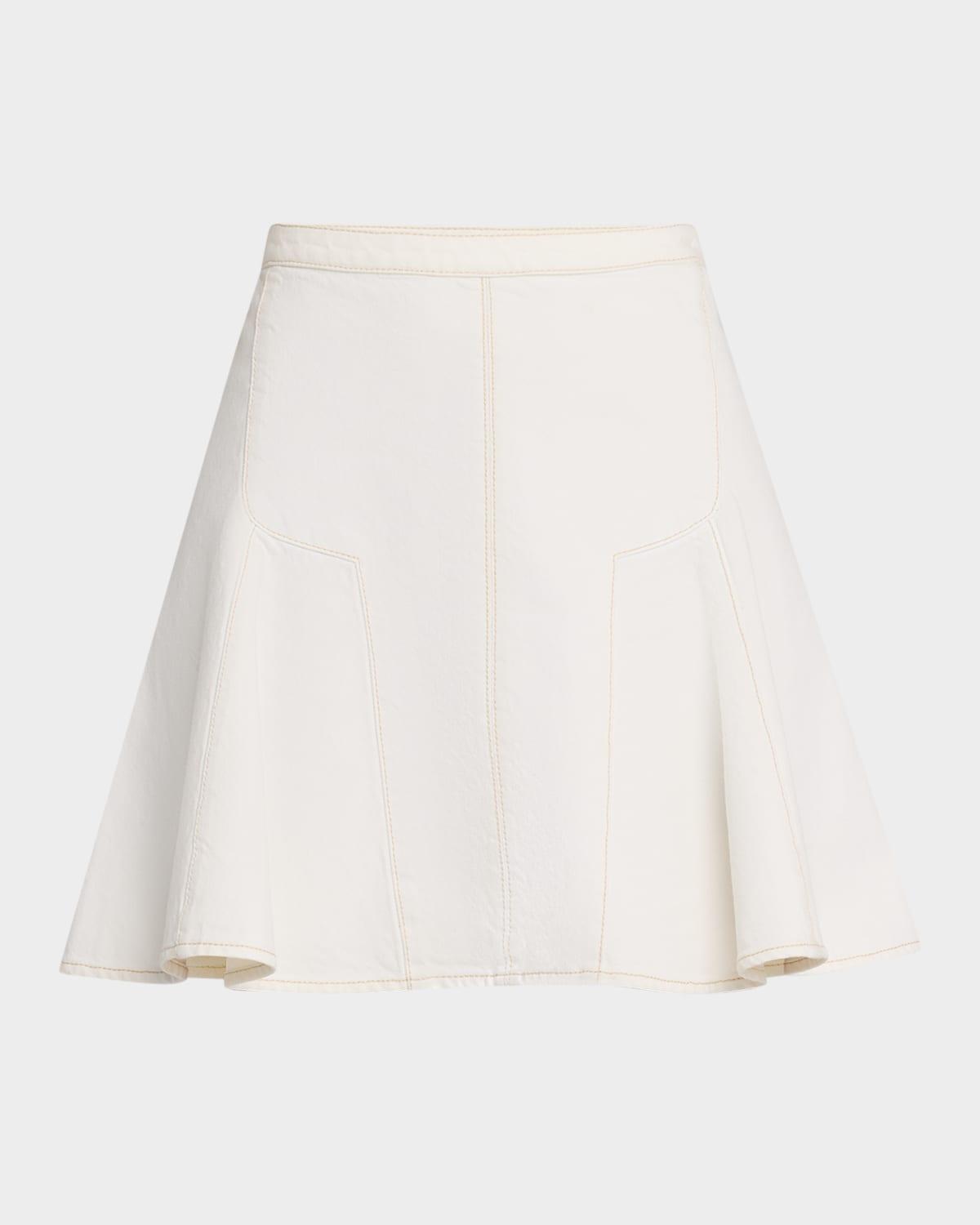 adaline denim mini skirt