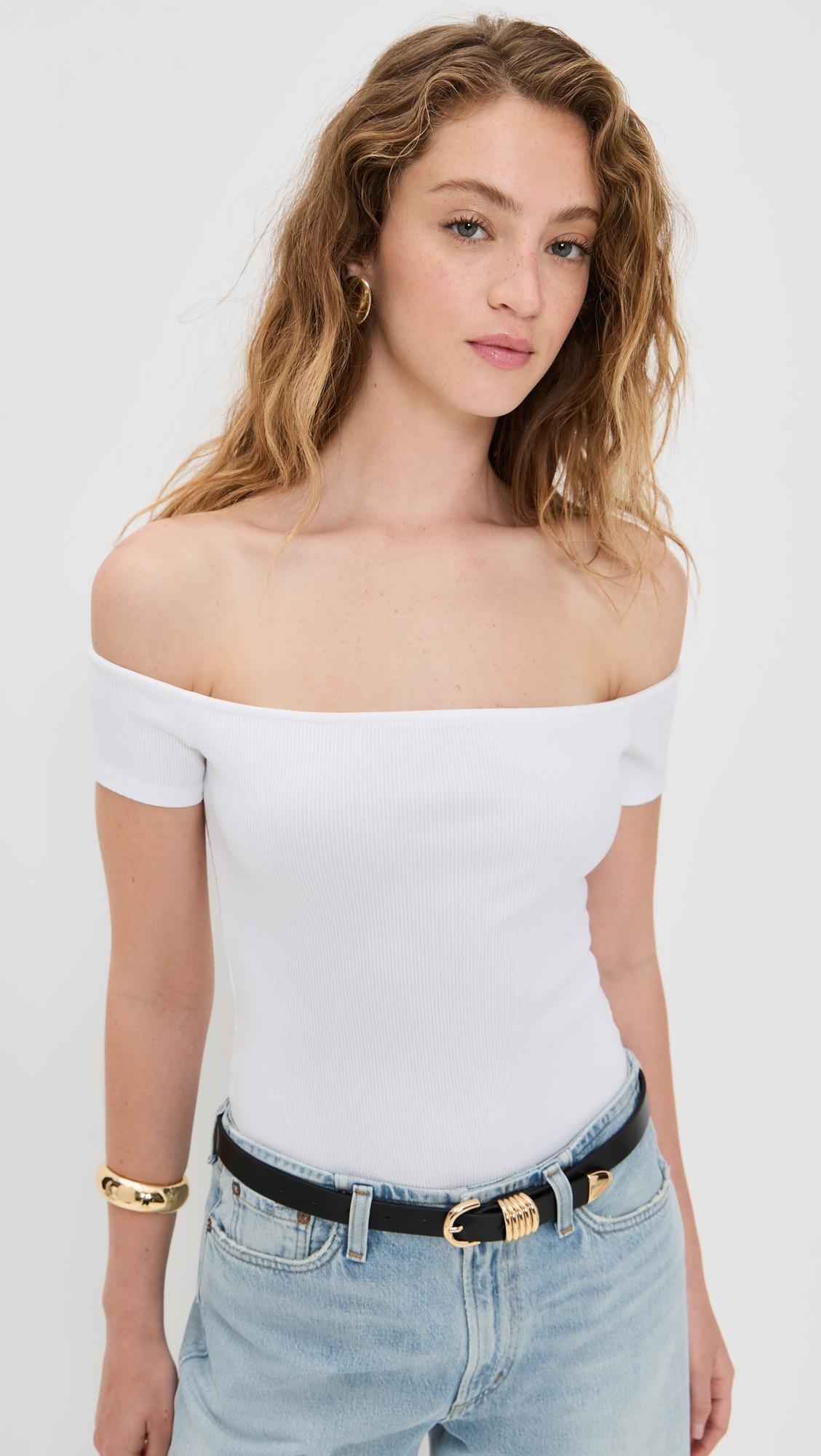 adana off shoulder thong bodysuit