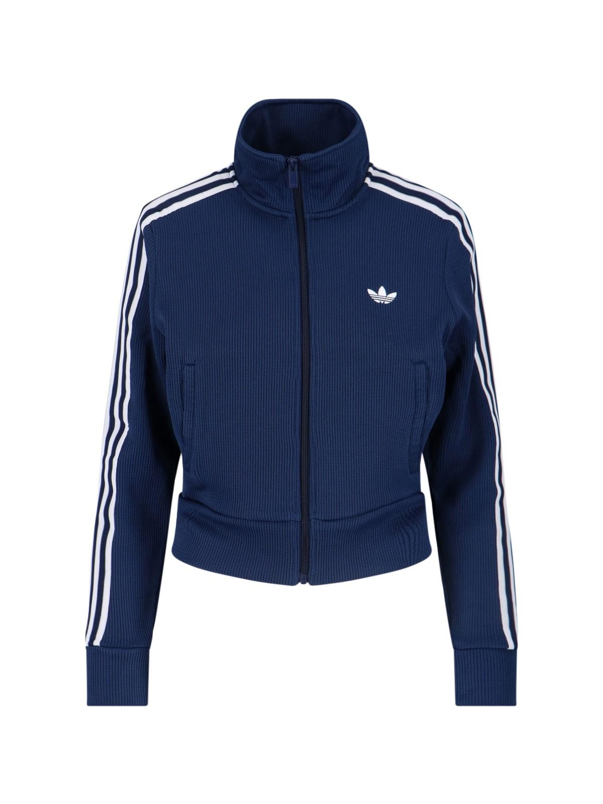 adidas 'firebird' cropped sweatshirt