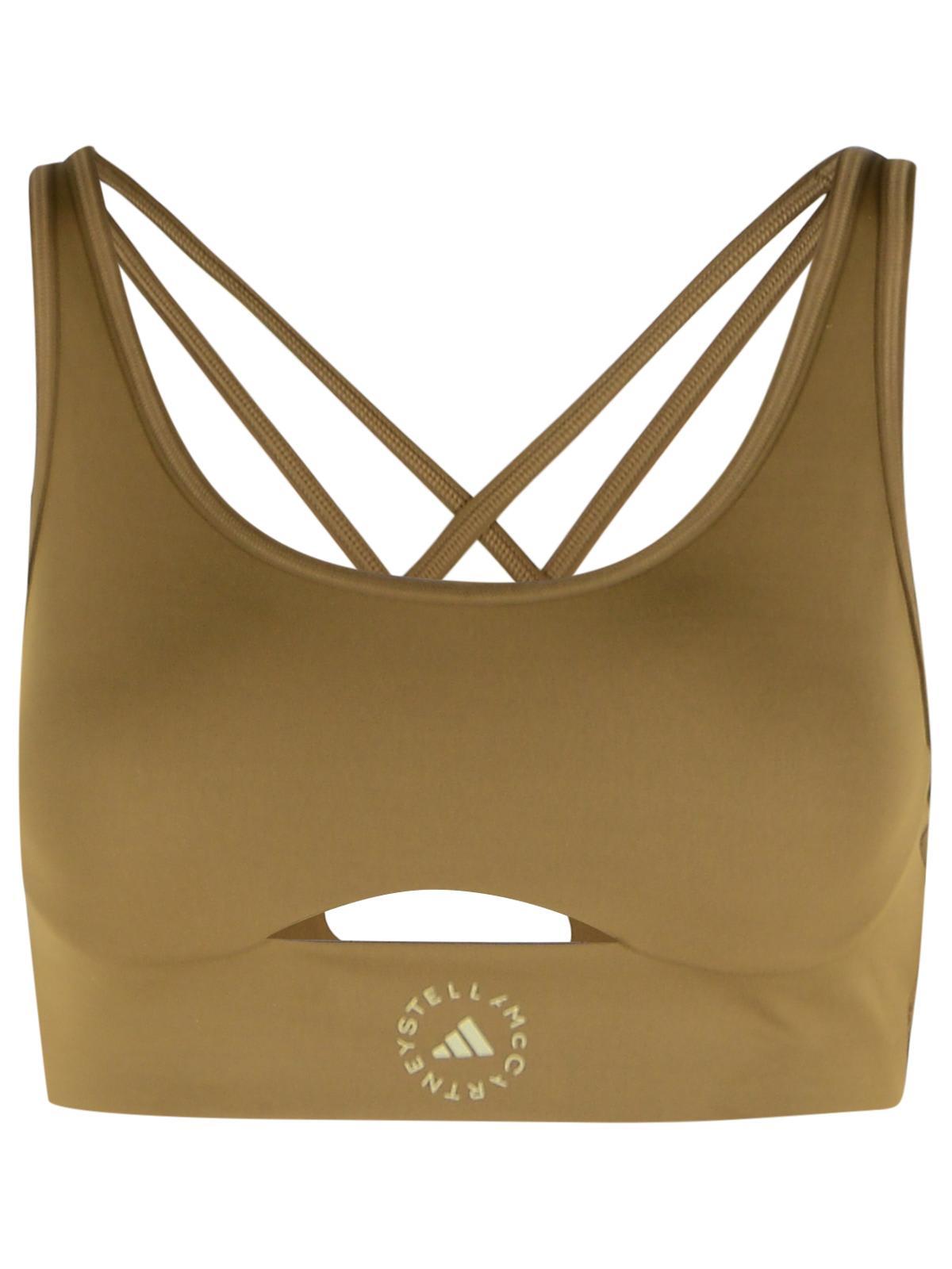 adidas by stella mccartney army polyester blend top