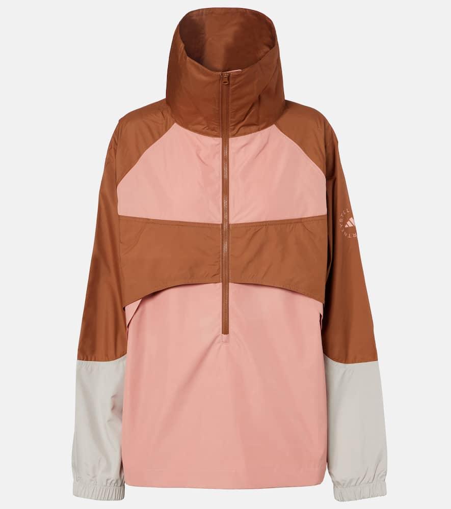 adidas by stella mccartney colorblocked technical jacket