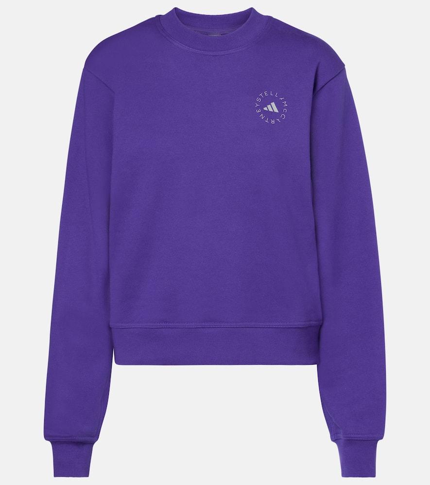 adidas by stella mccartney cotton fleece sweatshirt