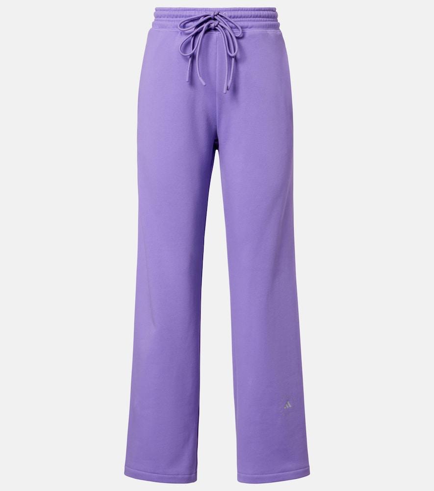 adidas by stella mccartney logo cotton sweatpants