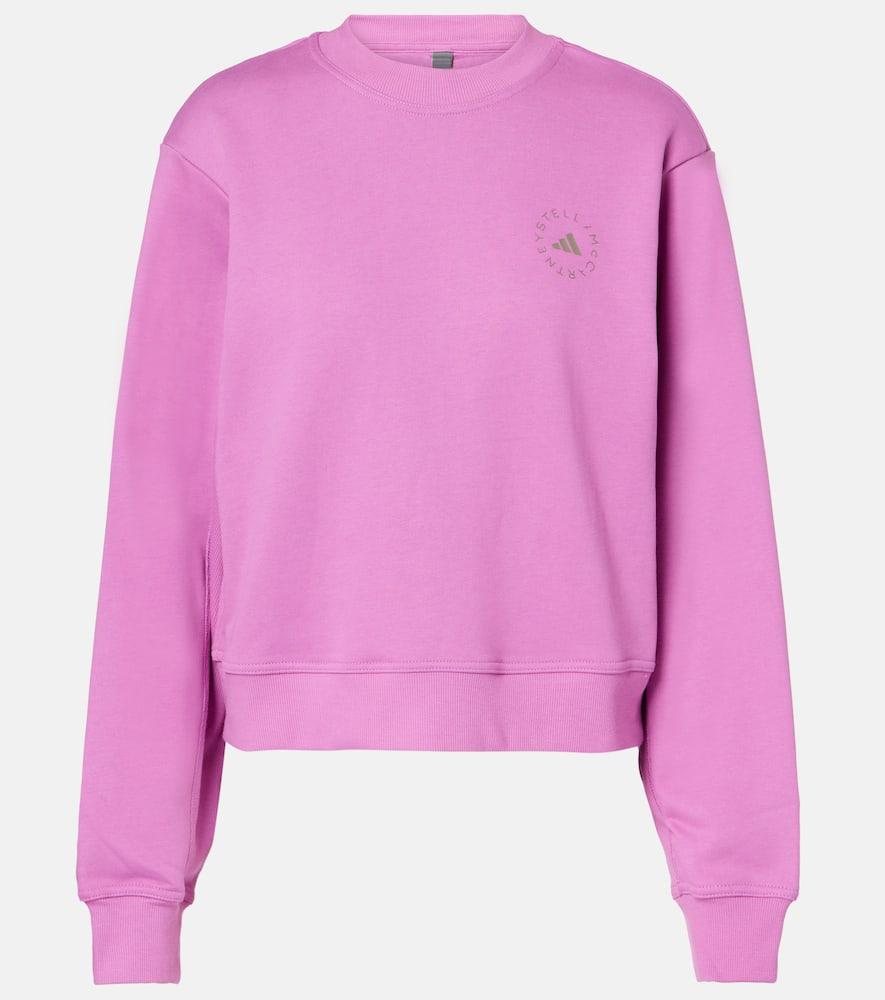 adidas by stella mccartney logo cotton sweatshirt