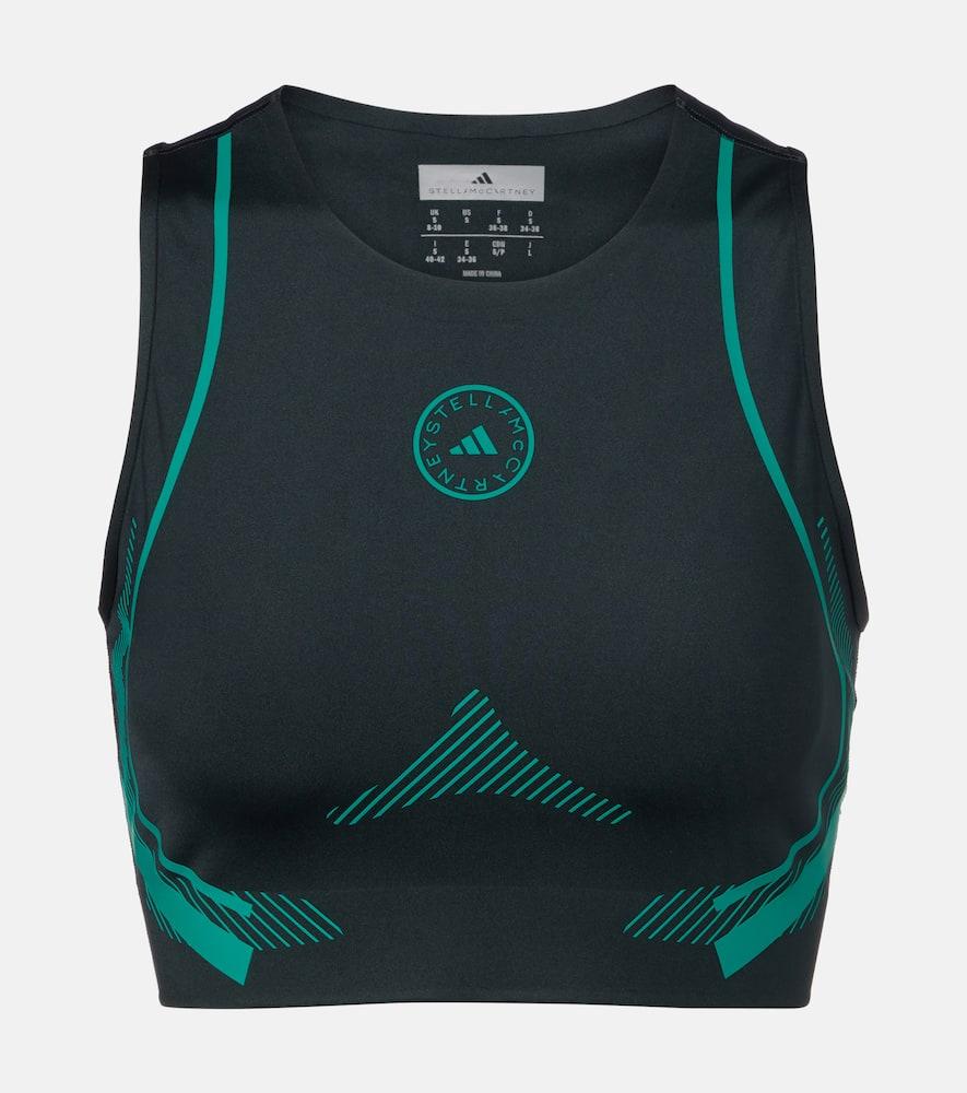 adidas by stella mccartney logo crop top