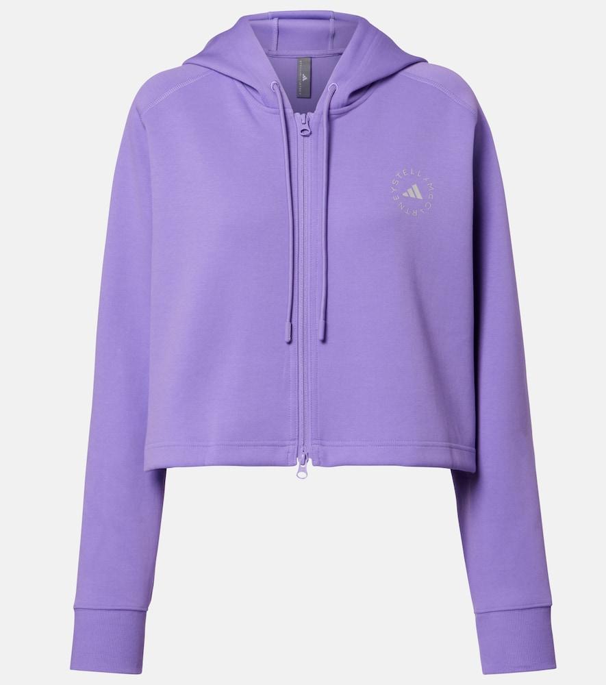 adidas by stella mccartney logo cropped cotton