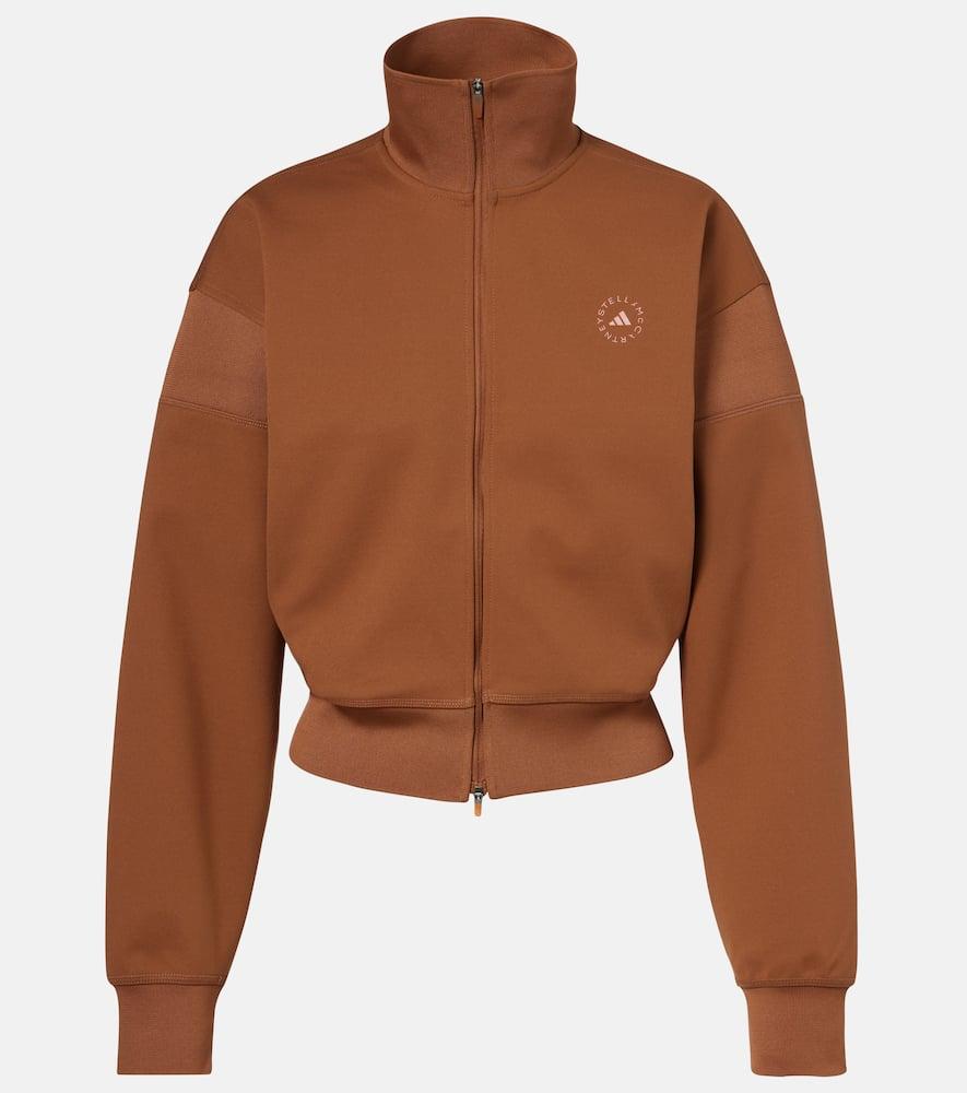 adidas by stella mccartney logo knitted sweatshirt