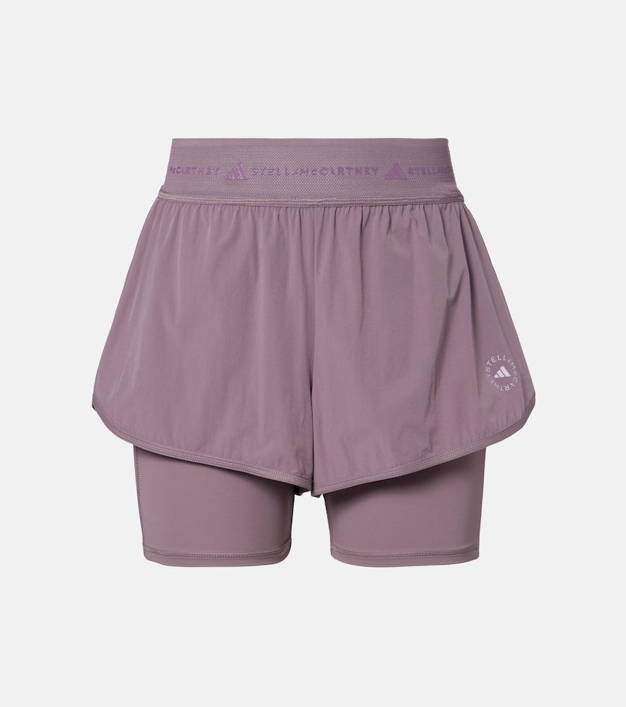 adidas by stella mccartney logo running shorts