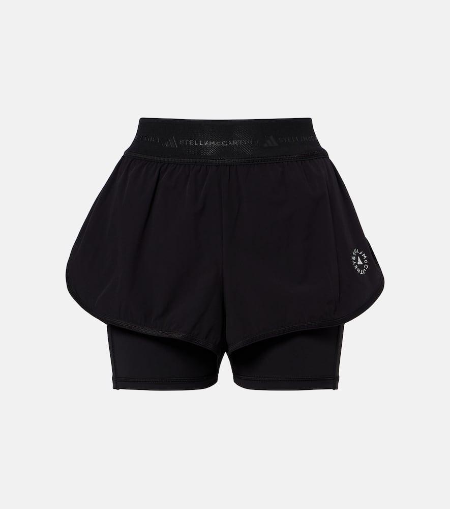 adidas by stella mccartney logo shorts
