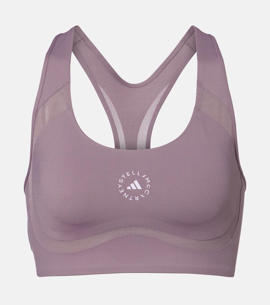 adidas by stella mccartney logo sports bra