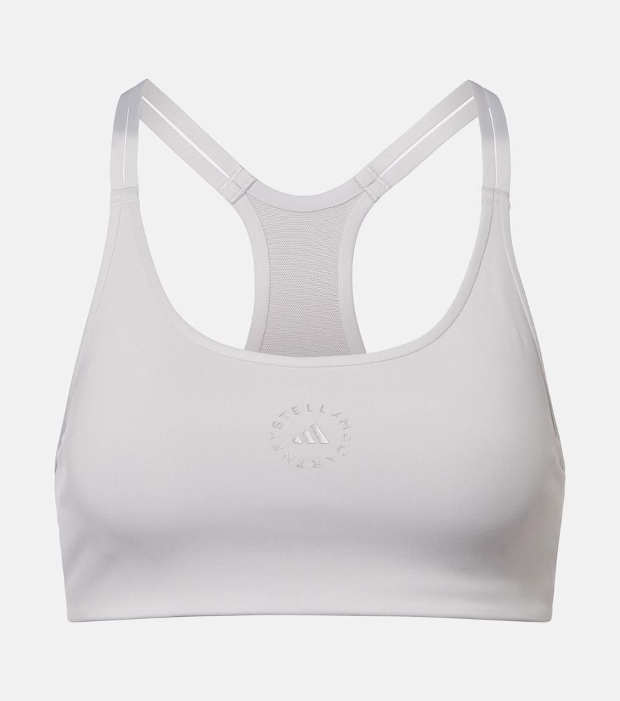adidas by stella mccartney logo sports bra