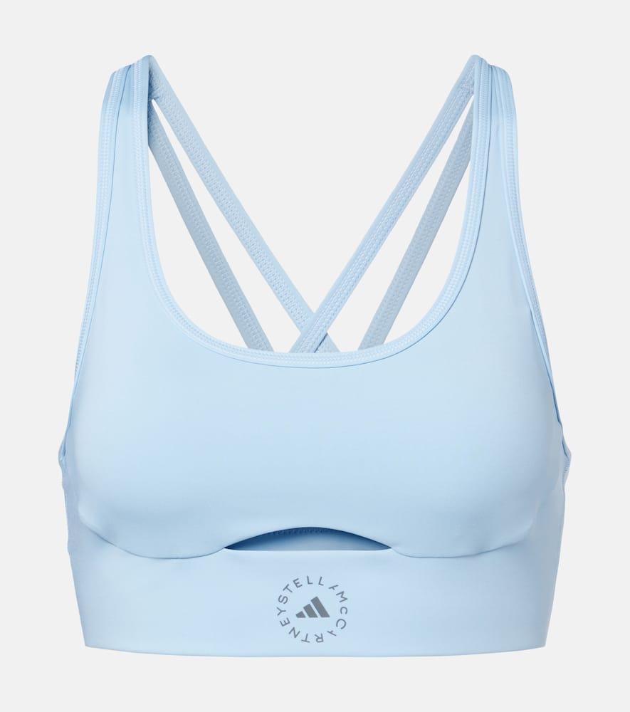 adidas by stella mccartney logo sports bra