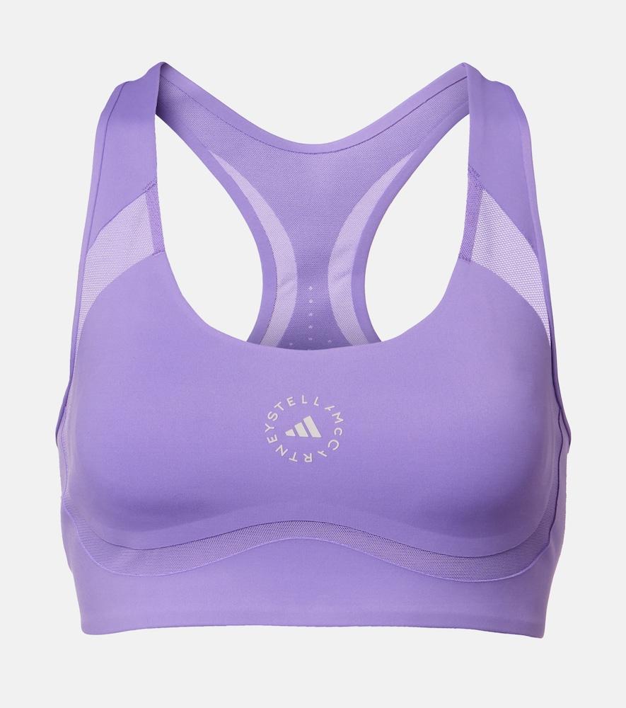 adidas by stella mccartney logo sports bra
