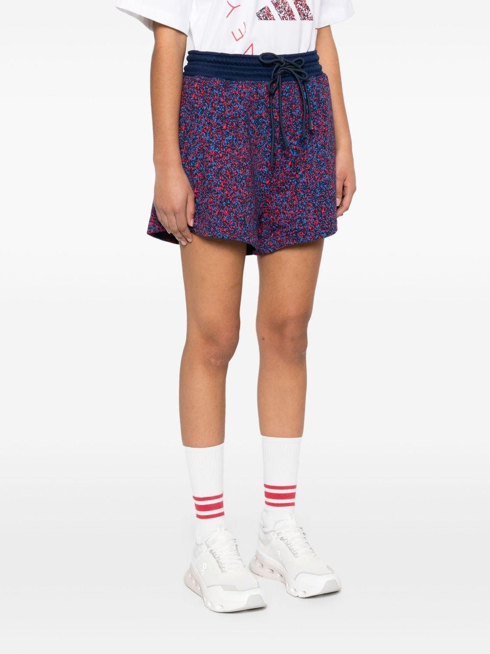 adidas by stella mccartney shorts purple cotton - women