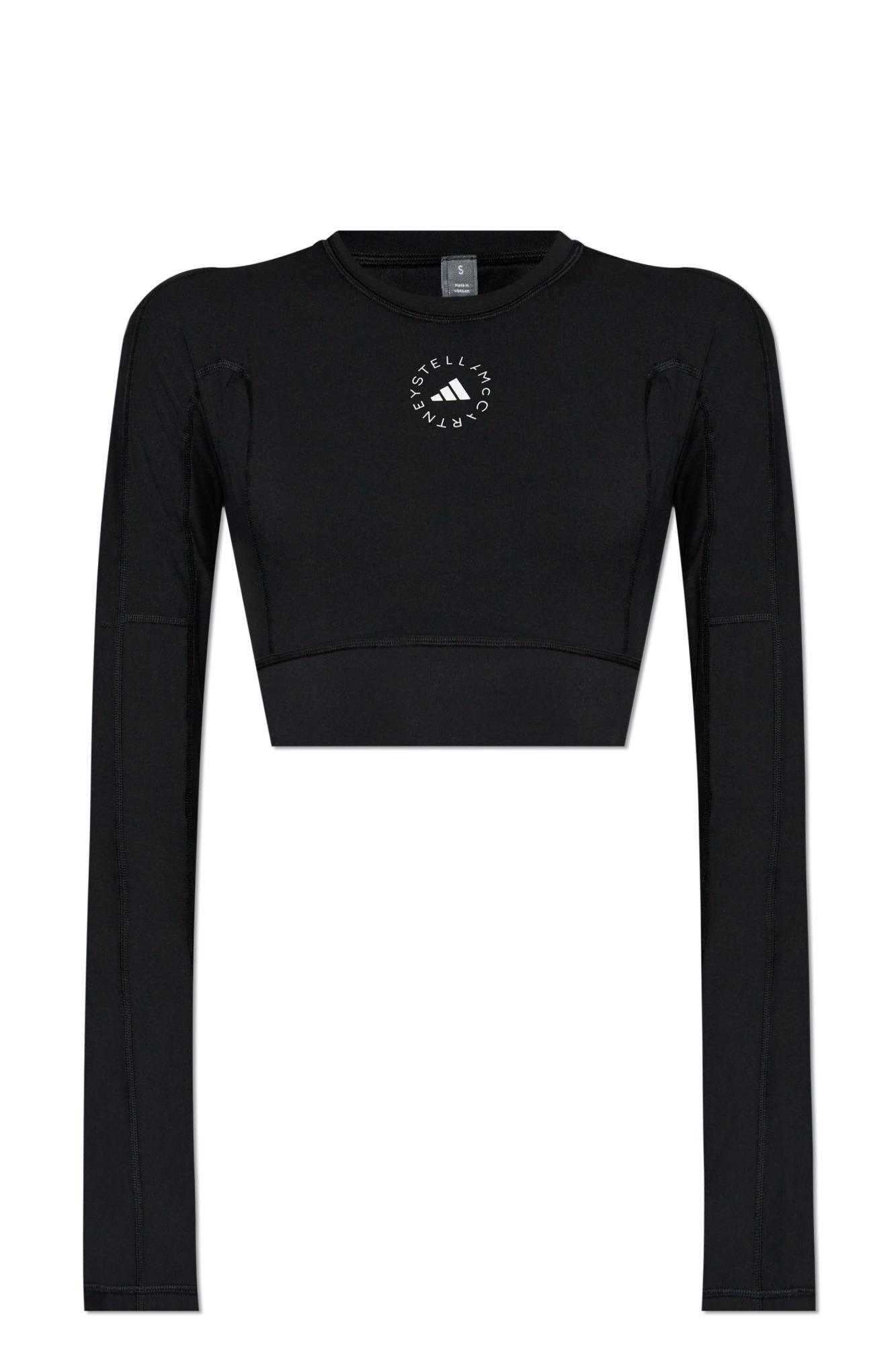 adidas by stella mccartney sports top with logo