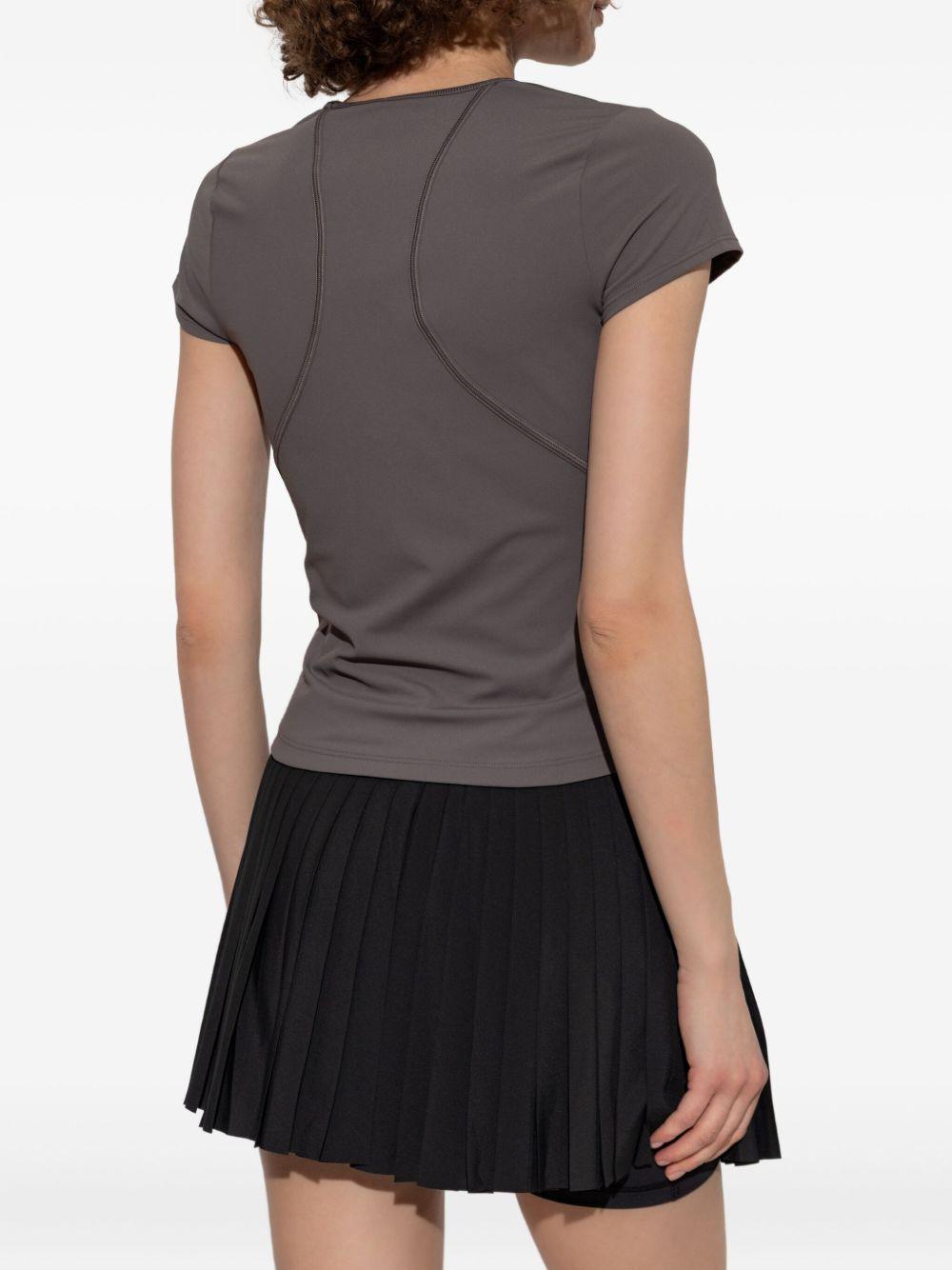 adidas by stella mccartney t-shirts and polos brown recycled polyamide - women