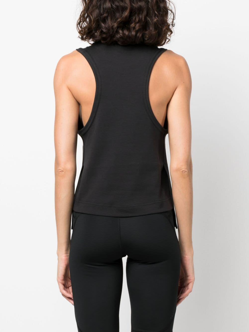 adidas by stella mccartney top black organic cotton - women