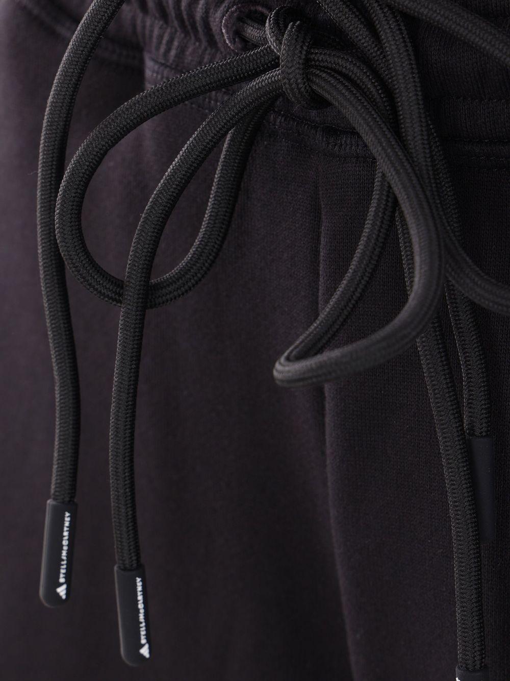 adidas by stella mccartney trousers black organic cotton - women