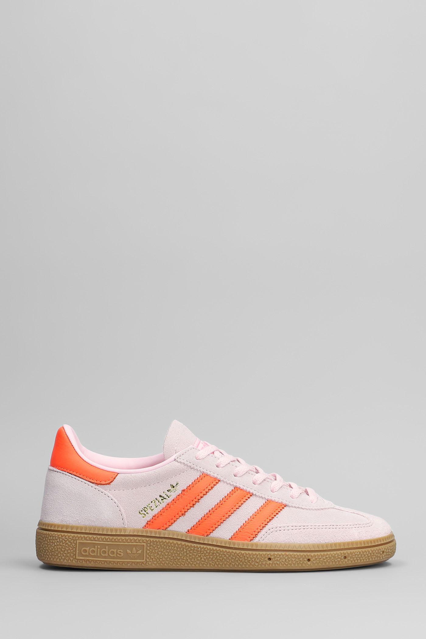 adidas handball spezial sneakers in rose-pink suede