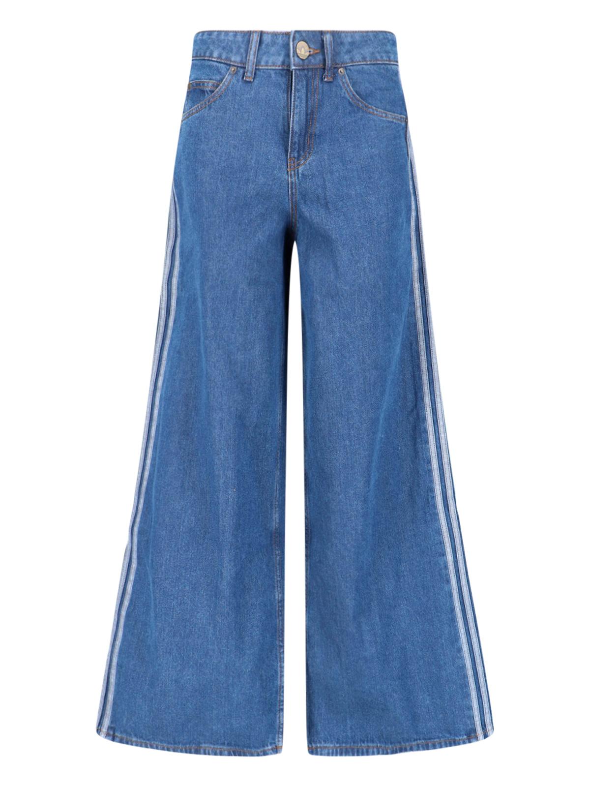 adidas jeans blue cotton - women
