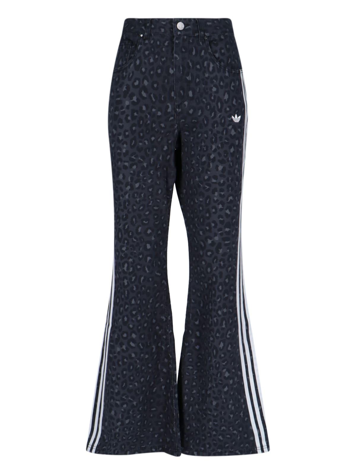 adidas logo bootcut jeans