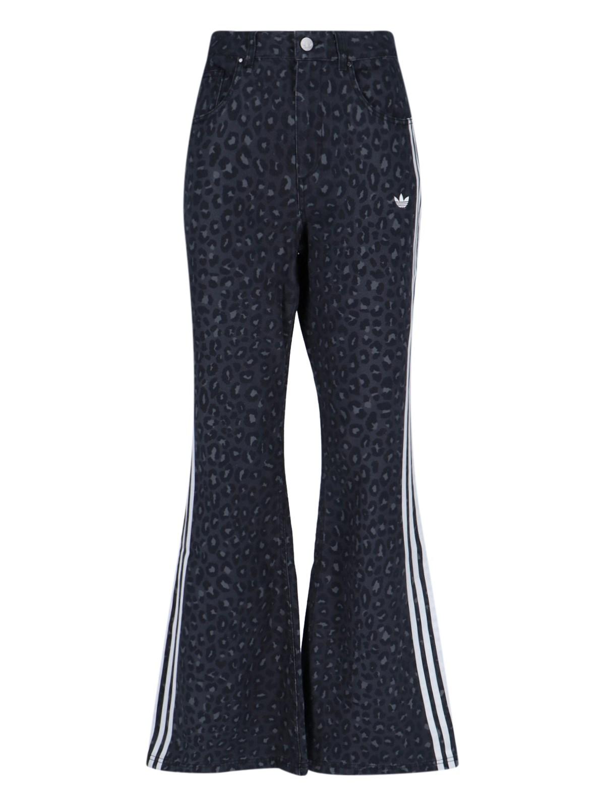 adidas logo bootcut jeans