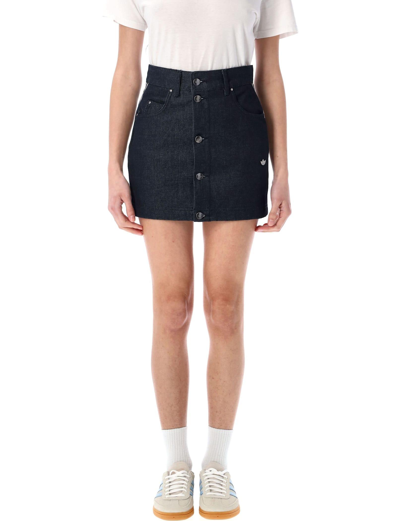 adidas originals mini skirt denim