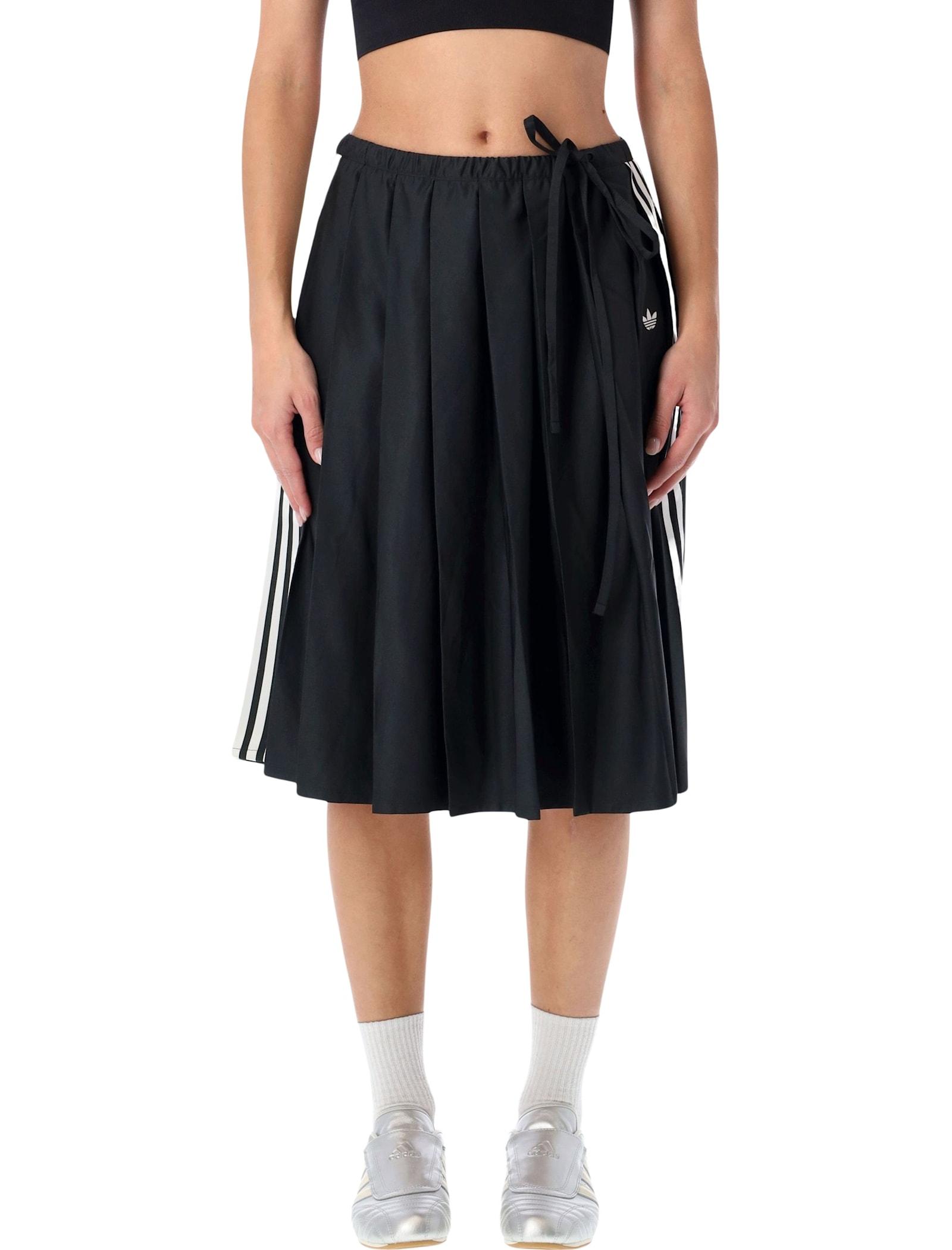 adidas originals pleated midi skirt