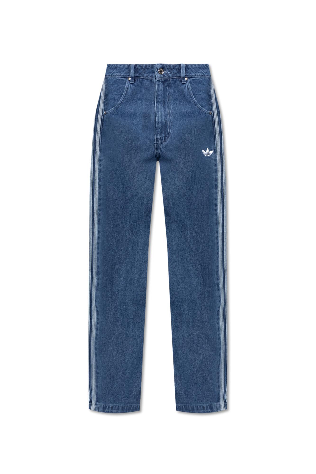 adidas originals straight-leg jeans