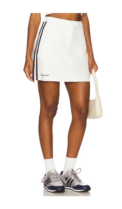 adidas originals x sporty & rich skort in white.