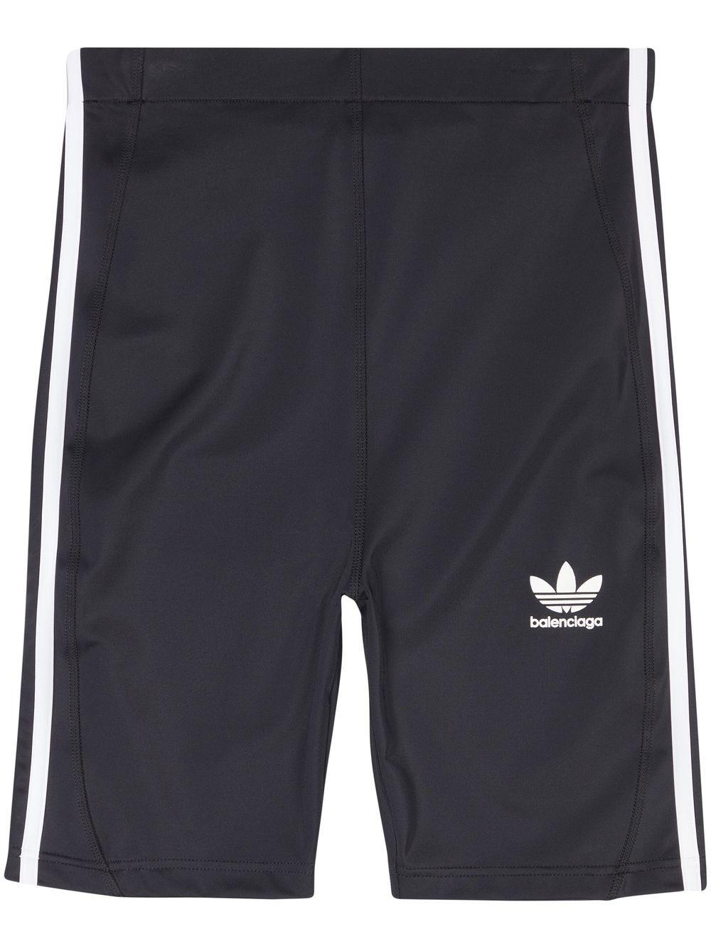 adidas x balenciaga shorts black polyamide - women